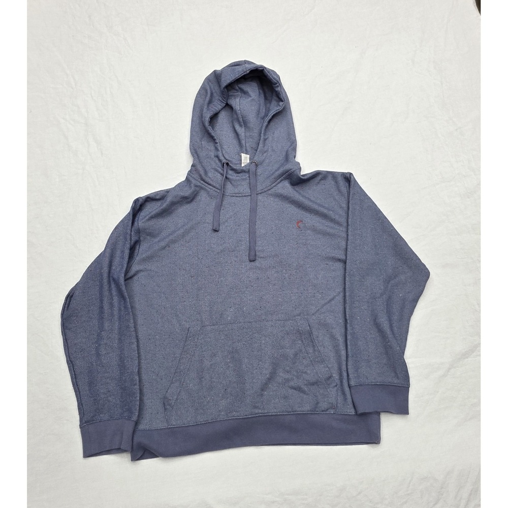 Zyia Active Blue With Colored‎ Specs Longsleeve Hoodie Sweatshirt Size Large